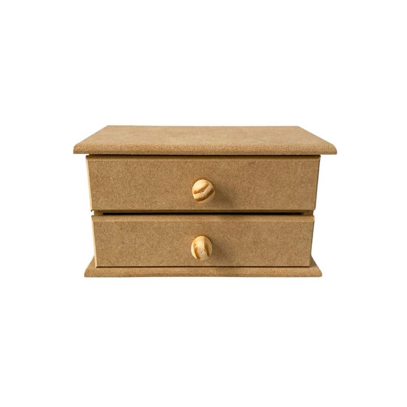 Mini-Comoda-de-MDF-com-2-Gavetas-Ref.--LJ67-LJ-Artesanatos--01-Unidade-