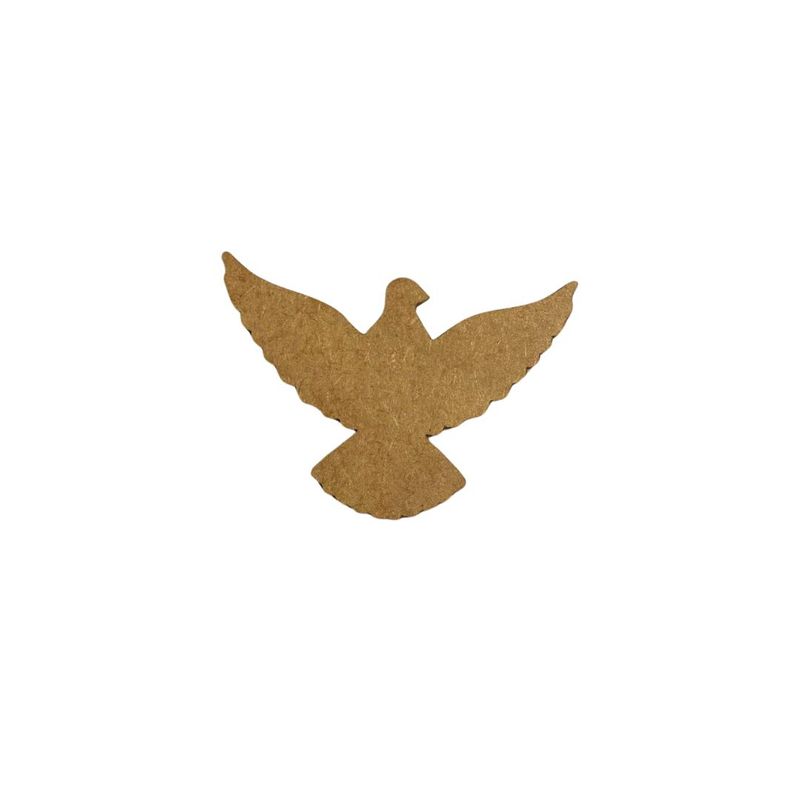Aplique de MDF Divino Espírito Santo 4x6cm Contraste (01 Unidade)