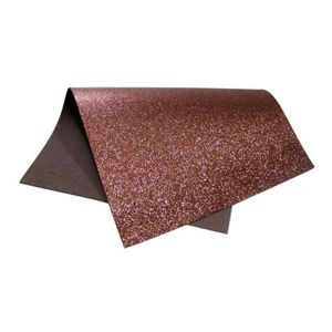 Placa de E.V.A com Glitter Marrom 40x60cm Make+ (01 unidade)
