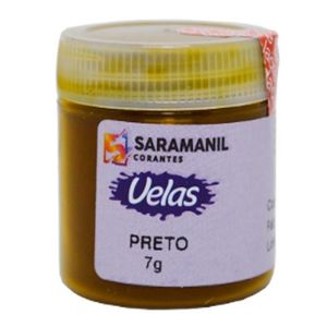 Corante em Pó para Velas Preto Saramanil (7 gramas)