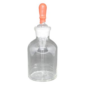 Frasco de Vidro Conta Gotas 125ml Alcalino Transparente Plena-Lab (01UND)