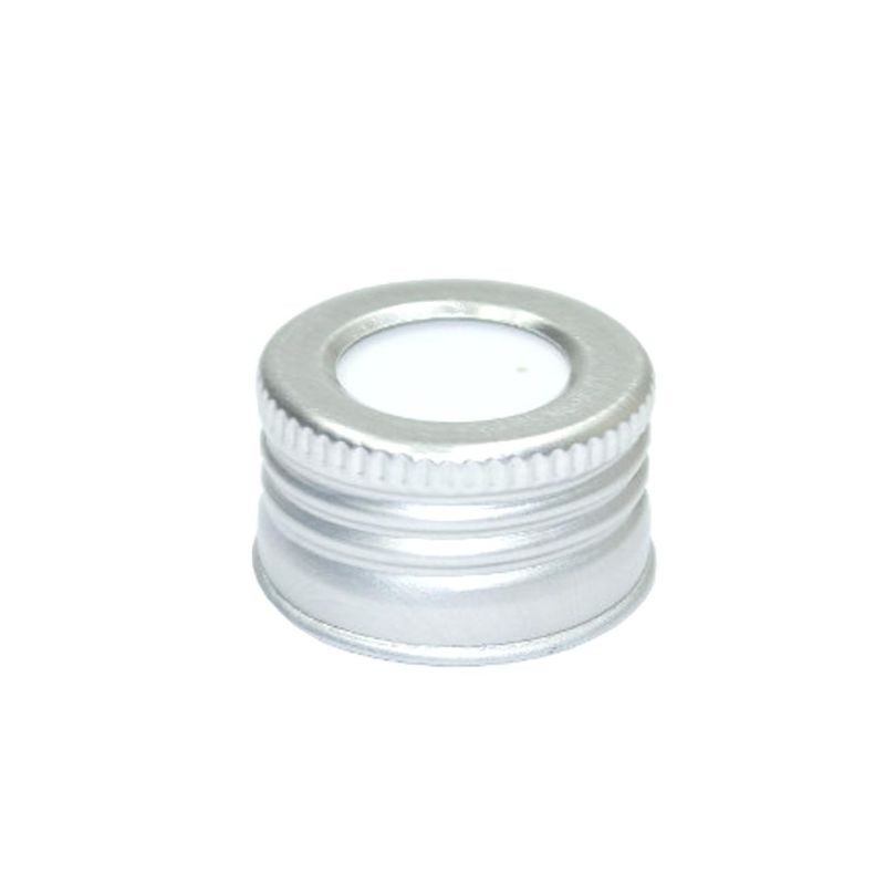 Tampa-de-Aluminio-Rosca-20-410-com-Furo-Prata--10-unidades-