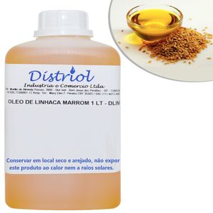 Óleo Vegetal de Linhaça Marrom Dístriol (1 Litro)