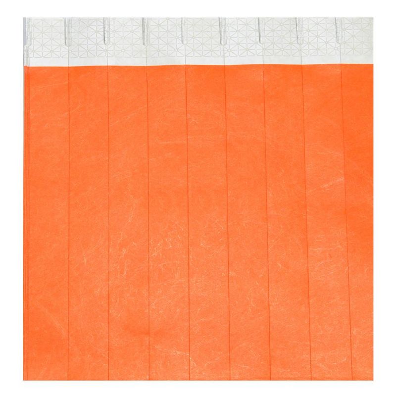 Pulseira-de-Identificacao-Tyvek-com-Lacre-Adesivo-cor--orange-fluorescente--50-unidades-