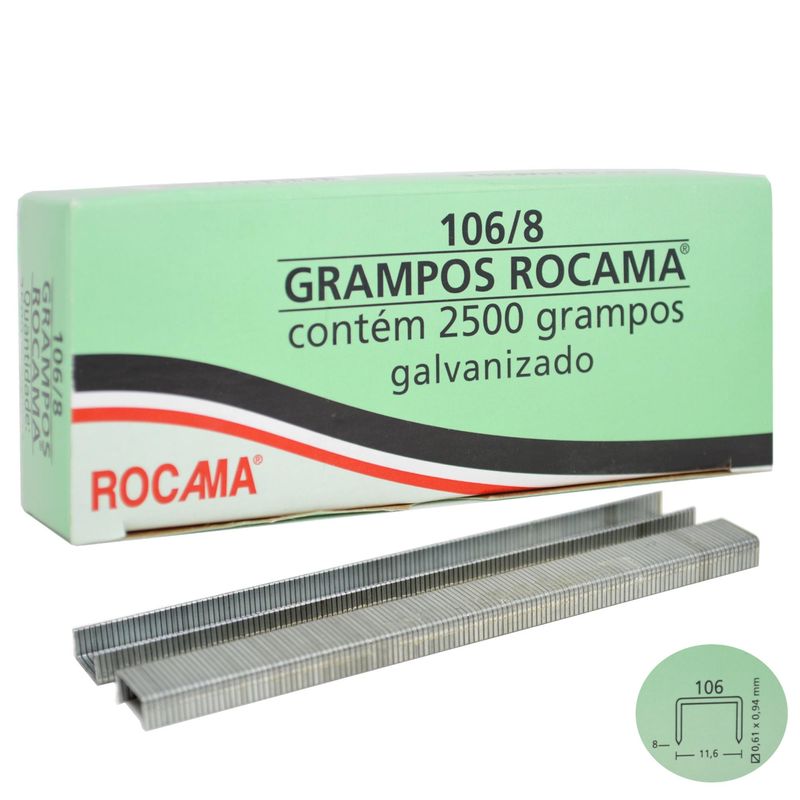 Grampo-em-Arame-Galvanizado-Modelo-106-8-para-Grampeadores-Manuais-Rocama--2500-unidades-