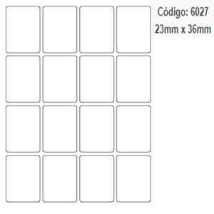 Etiquetas Adesivas Multiuso Retangular 23x36mm Ref. 6027 Colacril (96 etiquetas)