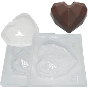 Forma em Acetato com Silicone Coração Lapidado 500gr Ref. 9838 BWB (01UND)