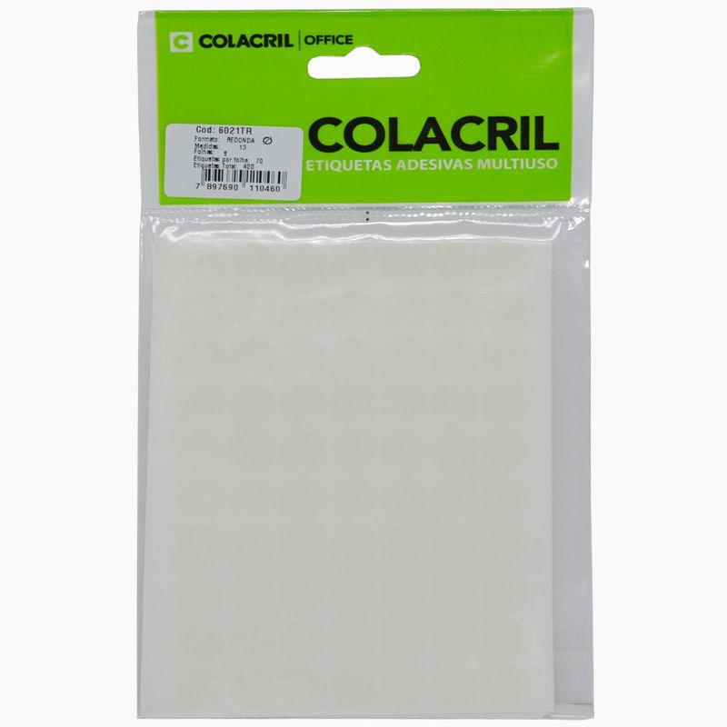 Etiquetas-Adesivas-Multiuso-Redonda-Transparente-13mm-Ref.-6021TR-Colacril--420-etiquetas-