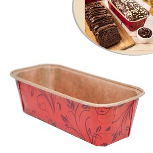 Forma de Papel S/ Tampa para Bolo Inglês Vermelho 300gr Ecopack (50 unidades)