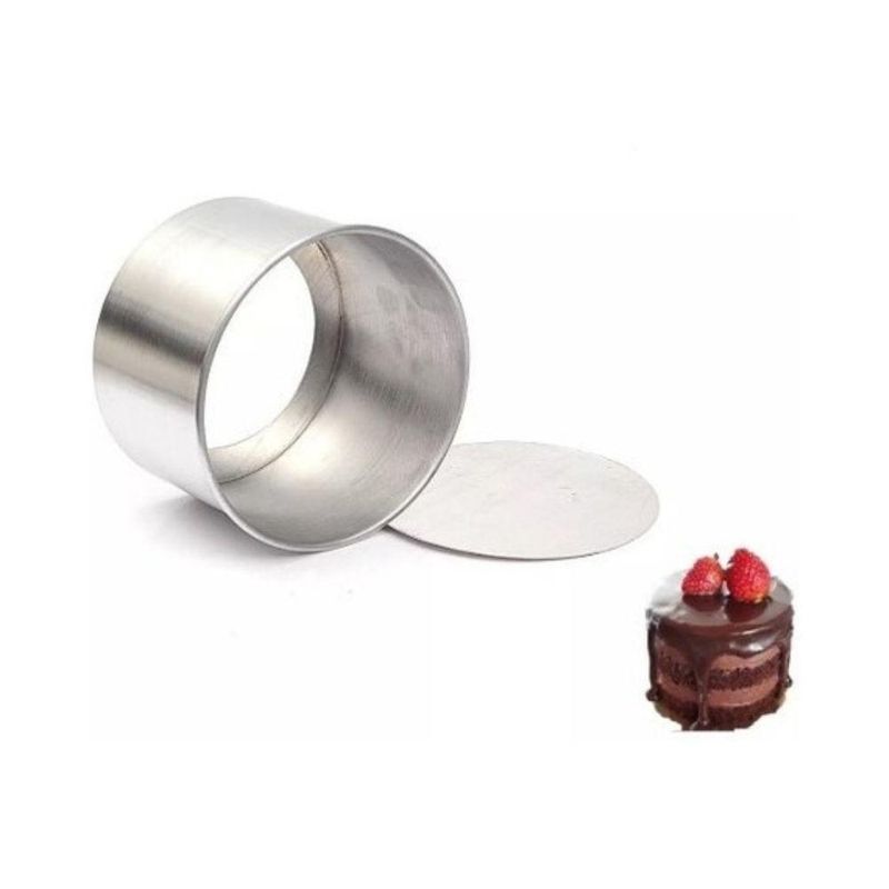 Forma-de-Aluminio-Redonda-Alta-Reta-para-Bolo-com-Fundo-Falso-8x5cm-Aluminio-Circular--01-Unidade-