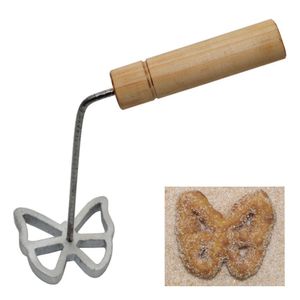 Forma Borboleta para Filhoses ou Sonho/Rosette em alumínio fundido (01UND)