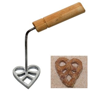 Forma Coração para Filhoses ou Sonho/Rosette em alumínio fundido (01UND)