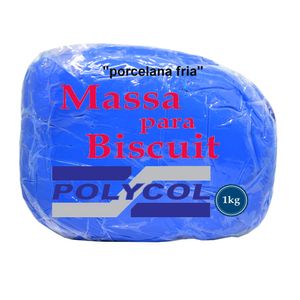 Massa Pronta para Biscuit Azul Marinho Polycol (1kg)