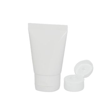 Bisnaga Plástica Branca 30 gramas com tampa Flip Top Branca (10 unidades)