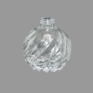 Frasco de Vidro Transparente Bola Espiral Rosca 28mm 250ml (01UND)