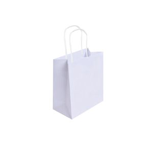 Sacola de Kraft Branco 13.5x8x16cm LC (10 unidades)