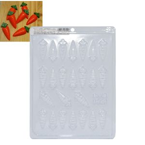 Forma em Acetato Aplique Cenouras Ref. 9862 com 24 cavidades BWB (01UND)