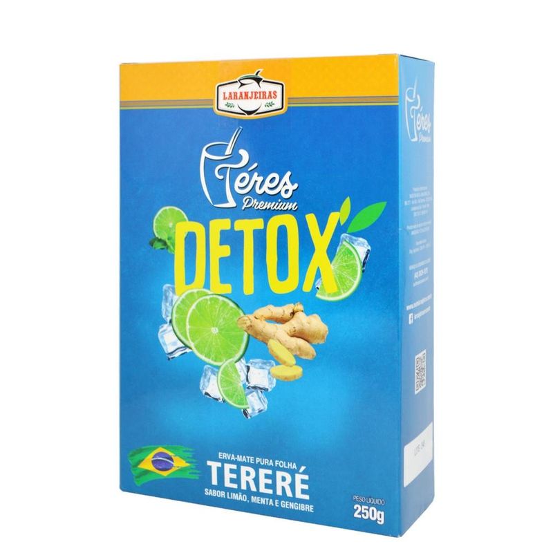 Erva-Mate-Pura-Folha-Terere-Teres-Premium-Detox-Sabor-Limao-Menta-e-Gengibre-Laranjeiras--250-grama