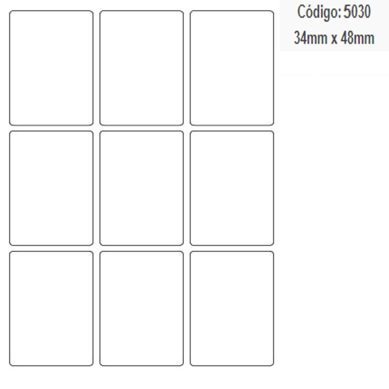 Etiquetas-Adesivas-Multiuso-Retangular-34x48x3mm-Ref.-5030-Colacril--108-etiquetas-