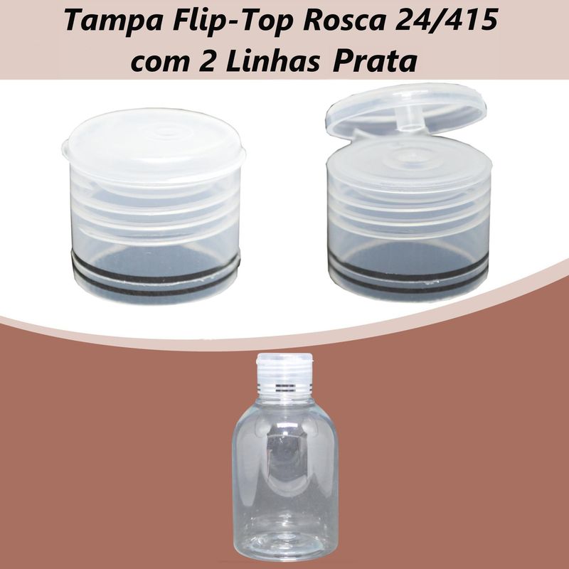 Tampa-Flip-Top-Rosca-24-415-Natural-com-2-Linhas-Prata--01-unidade-