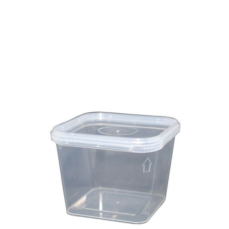 Pote-Quadrado-PP-Transparente-com-Tampa-250ml-Com-Lacre-Prafesta--Kit-com-10-unidades-