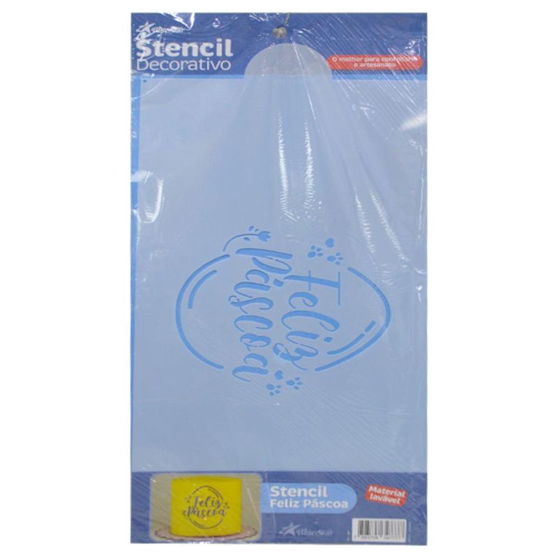 Stencil-Simples-de-Acetato-para-Pintura-345x165cm-Ref.-47777-Feliz-Pascoa-Blue-Star--01-unidade-