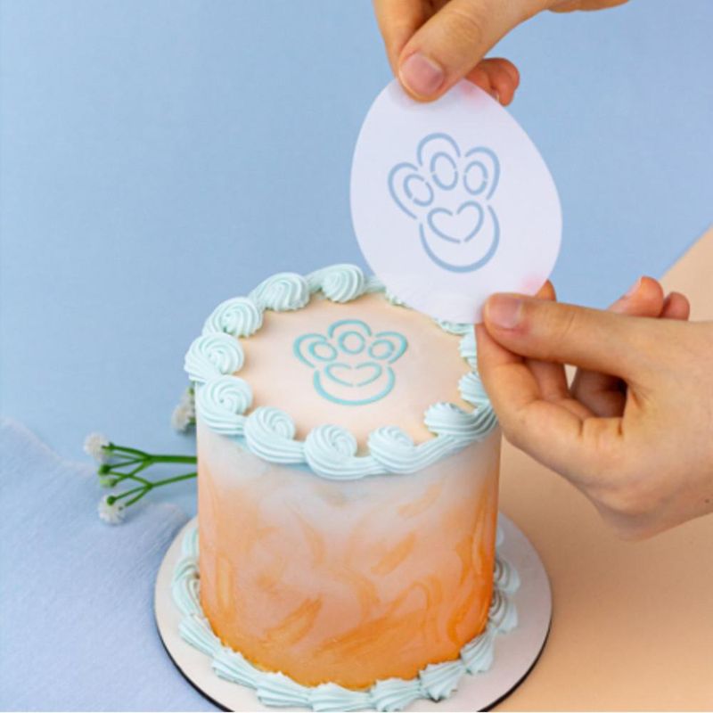 Kit Mini Stencils de Acetato Páscoa Brilhante 7x7cm Ref. 64088 Blue Star (04 unidade)