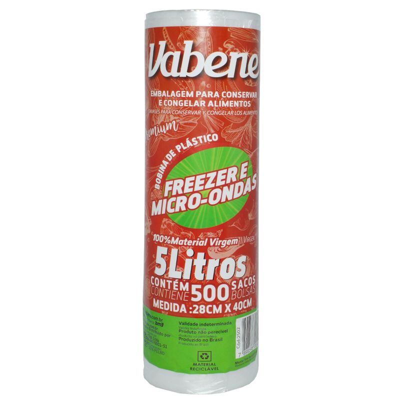 Bobina-de-Saco-Plastico-Picotado-com-Fundo-Reto-28x40cm-5-Litros-Vabene--500-Sacos-