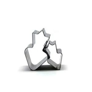 Jogo Cortadores de Inox Cenoura N. 5 Ref. 1085 3.8x 2.1x 1.5cm Caparroz (02 peças)