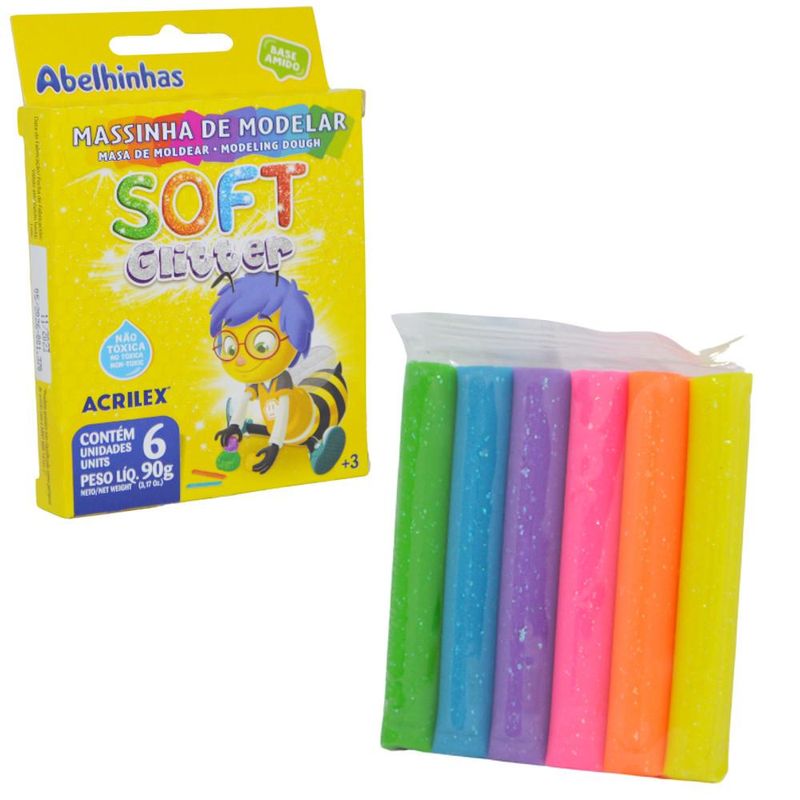Massinha-de-Modelar-Soft-Glitter-C--6-Cores-90gr-Ref.-07360-Acrilex--06-unidades-
