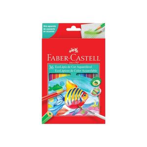 Lápis de Cor Aquarelável EcoLápis 36 Cores Faber-Castell (36 Unidades)