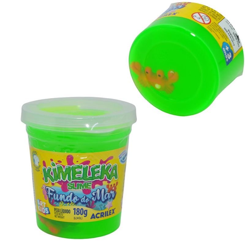 Pote-Kimeleka-Slime-Fundo-do-Mar-557-Verde-Ref.-05861-Art-Kids-Acrilex--180-gramas-