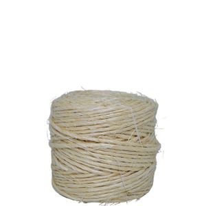 Fio de Sisal Cor Natural Razado Bocazul (Bobina com 264gr / 49 metros)