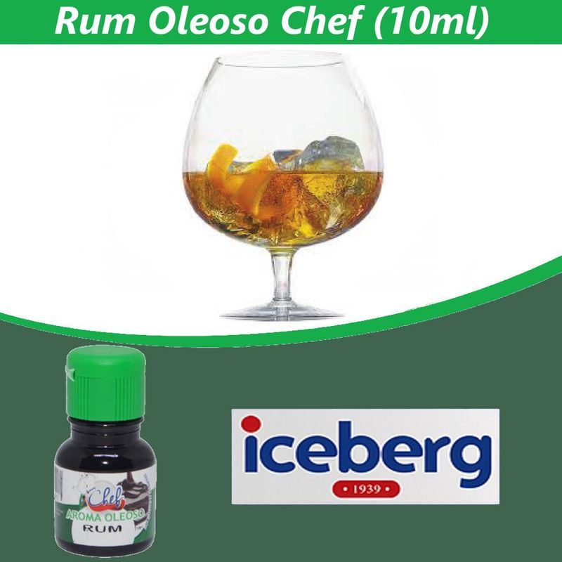 Aroma Oleoso de Rum Chef Iceberg (10ml)