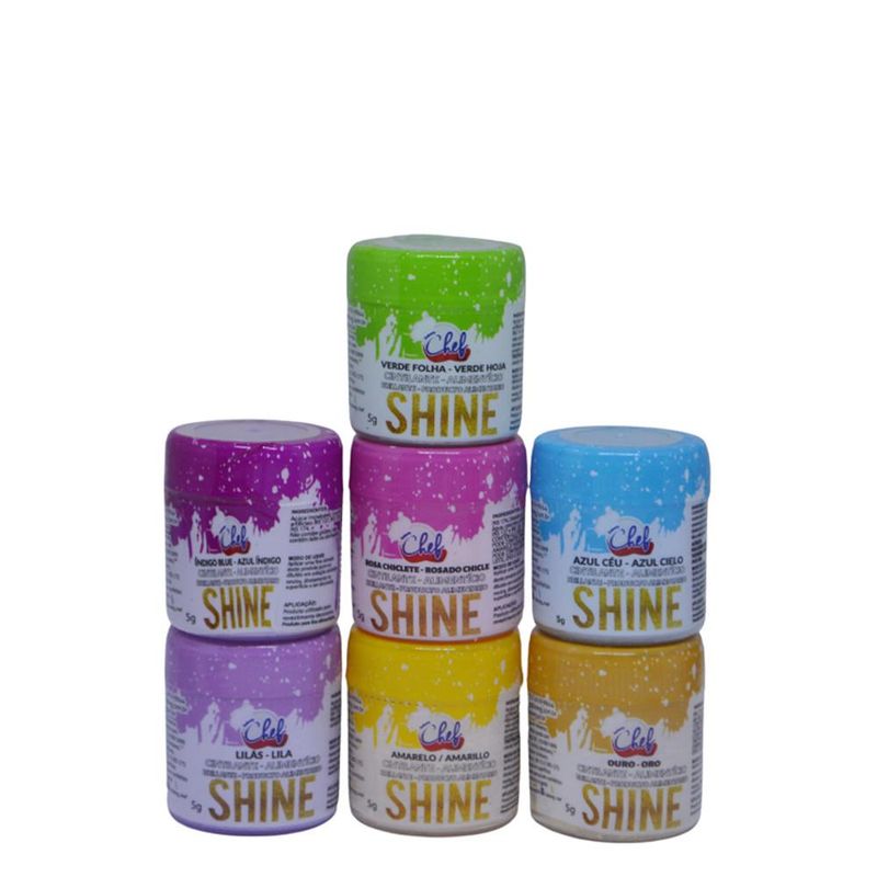 Pó Cintilante Alimentício Shine Chef Iceberg (5 gramas)-ouro