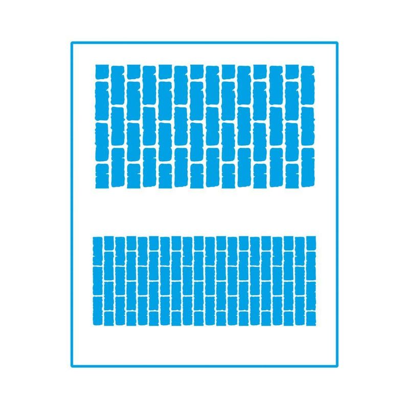 Stencil Simples de Acetato para Pintura 17x21cm Ref. STM-352 Tijolos Litoarte (01 Unidade)