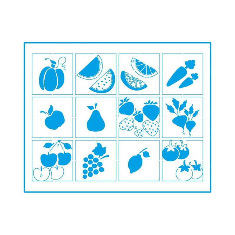 Stencil-Simples-de-Acetato-para-Pintura-25x20cm-Ref.-STR-087-Legumes-e-Frutas-Mini-Litoarte--01-Unidade-