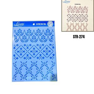 Stencil Simples de Acetato para Pintura 20x25cm Ref. STR-274 Texturas Litoarte (01 Unidade)