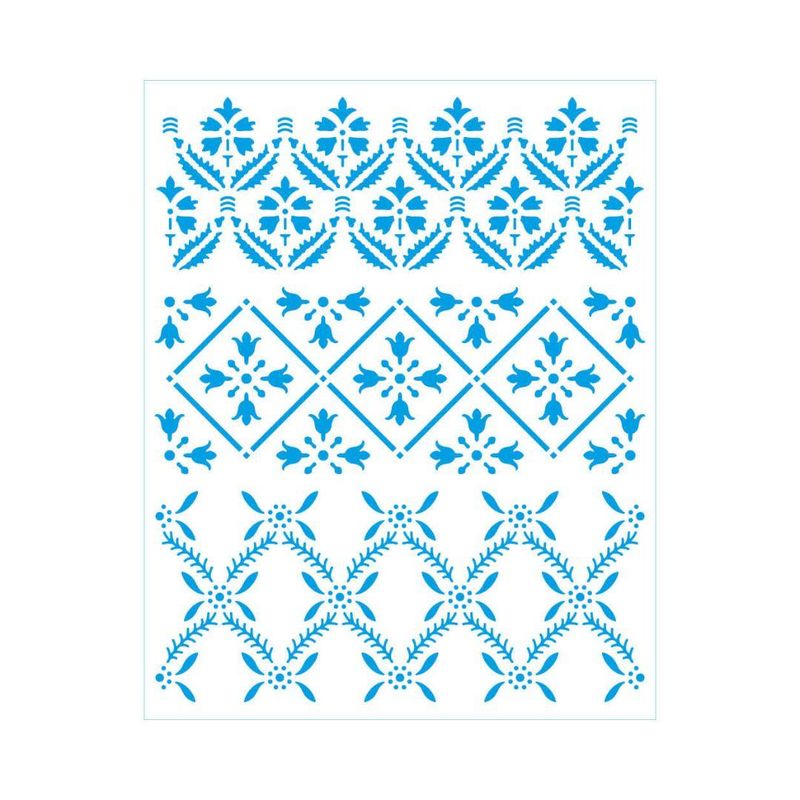 Stencil Simples de Acetato para Pintura 20x25cm Ref. STR-274 Texturas Litoarte (01 Unidade)