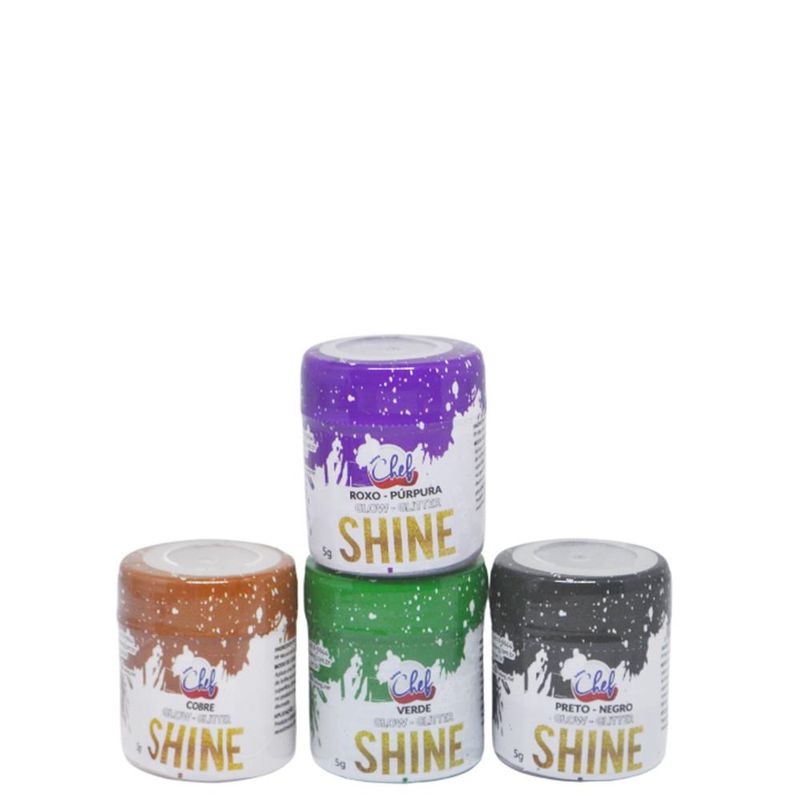 Corante em Pó Glow Glitter Shine Chef Iceberg (5 gramas)-azul