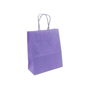 Sacola de Kraft na Cor Lilás 13,5x8x16cm LC (10 Unidades)