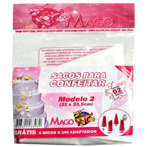 Sacos para Confeitar Modelo 2 (21x33,5cm)  Mago (02 sacos)