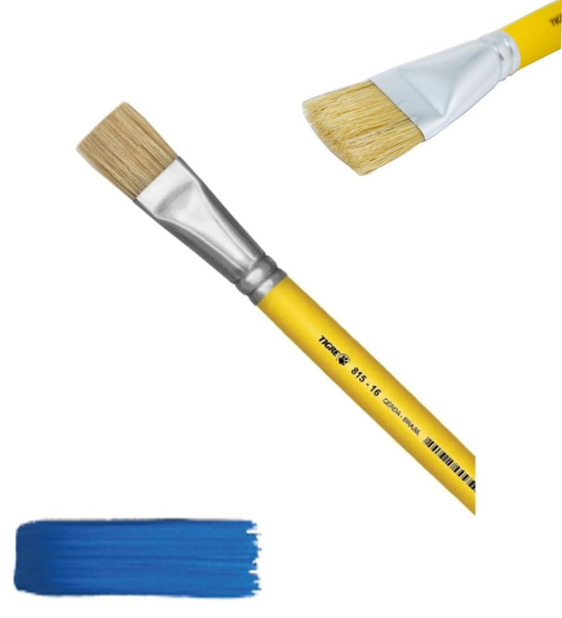 Pincel-Artistico-Chato-Cerdas-Naturais-Ref.-815-16-Tigre--01-unidade-