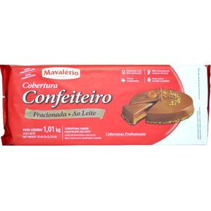 Cobertura Confeiteiro Fracionada Sabor Chocolate ao Leite Mavalério (1.01kg)