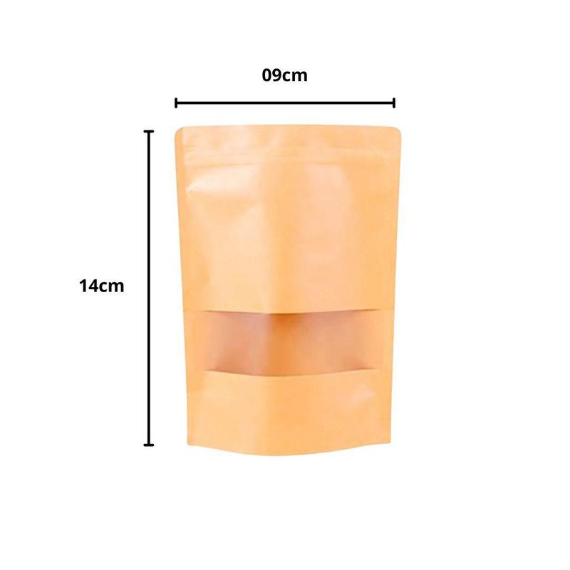 Saco-Embalagem-Zip-Lock-Kraft-C--Visor-Stand-Up-Fosco-9x14cm-Art-Lille--50-Unidades-