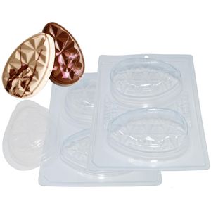 Forma em Acetato com Silicone Tablete Ovo 3D 60gr Ref. 10062 BWB (01UND)