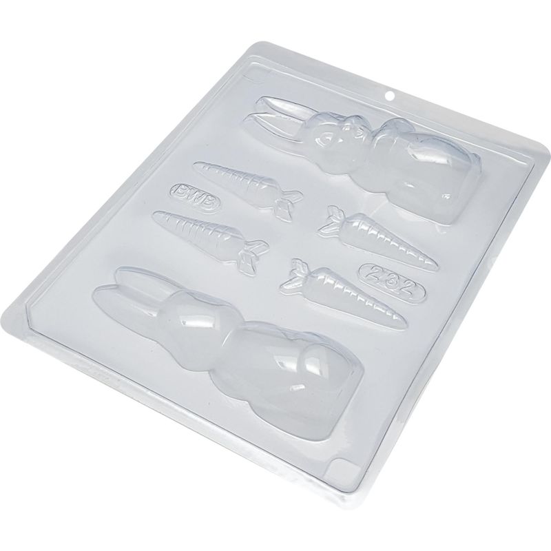 Forma em Acetato Coelho Com Cenoura Ref. 232 com 6 cavidades BWB (01UND)