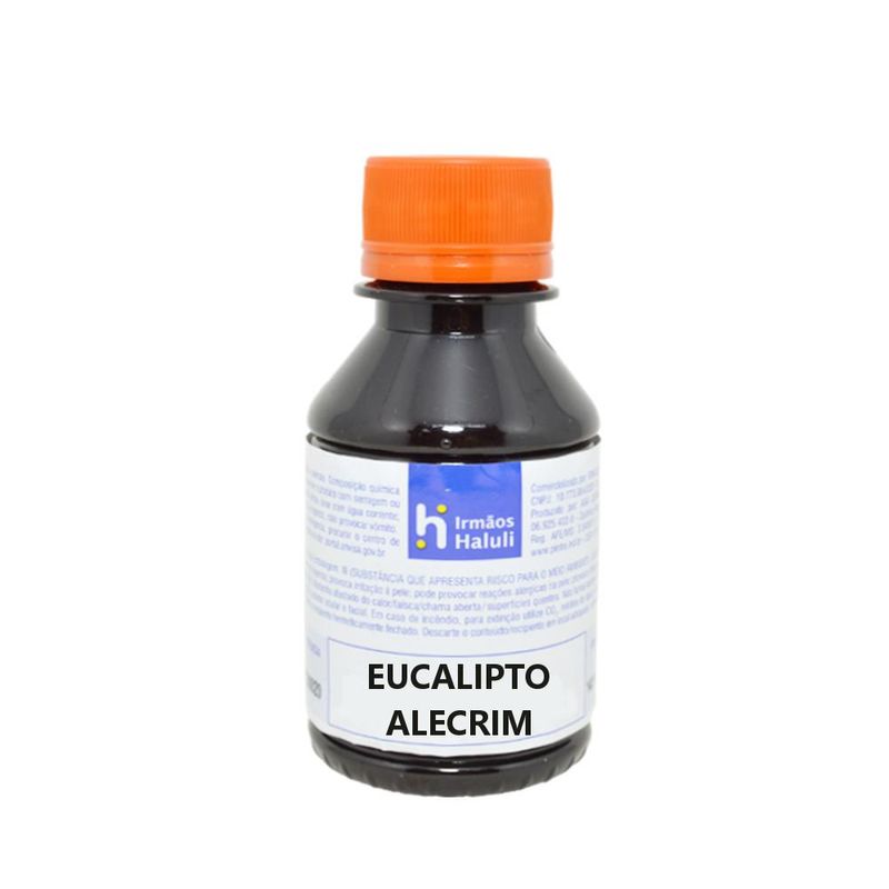 Essência Eucalipto e Alecrim para Domissanitários Linha Laranja Irmãos Haluli (100ml)