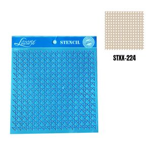 Stencil Simples de Acetato para Pintura 20x20cm Ref. STXX-224 Palha Litoarte (01 Unidade)