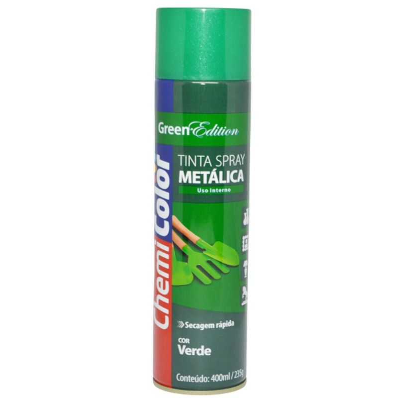 Tinta-em-Spray-Metalica-Uso-Interno-Chemi-Color-Edition-Verde-400ml-Baston--01-unidade-